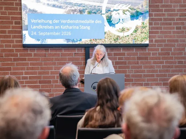 Katharina Stang bei Ihrer Dankesrede